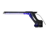Teenpull Lampe LED Aquarium avec Pince Aluminium 25-45 cm Bleu Blanc, éclairage dimmable Jour Nuit, pour Eau Douce et mer, Rampe LED réglable pour Plantes et Poissons