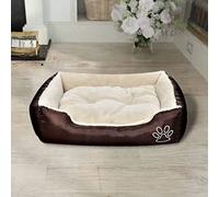 Teenpull Lit Chaud pour Chiens avec Coussin rembourré Moelleux, Taille L 75x58x19 cm, Tissu Oxford Hydrofuge, antidérapant, Lavable en Machine, idéal pour Chiots Chats Animaux