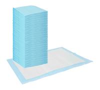 Teenpull Lot de 100 tapis d'entraînement en tissu non tissé pour animaux de compagnie, bleu et blanc, 45 x 33 cm, absorbants, imperméables, anti-odeurs, avec parfum de citron, pour l'entraînement des