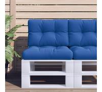 Teenpull Lot de 2 coussins pour palettes - Bleu roi - Imperméable - Confortable - Pour meubles d'extérieur, jardin, terrasse, salon