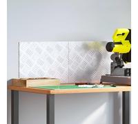 Teenpull Lot de 2 marches d'escalier en aluminium à angle droit - 40 x 30 cm - Argenté - Antidérapant - Pour l'intérieur et l'extérieur - Protection durable des escaliers