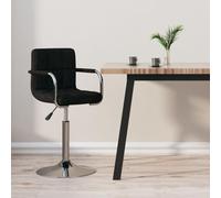 Teenpull Lot de 2 tabourets de bar en tissu noir, pivotants, modernes, réglables, avec dossiers, pour salle à manger islandaise