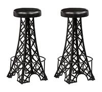 Teenpull Lot de 2 tabourets de bar modernes en cuir véritable pour cuisine, salle à manger, design de siège universel