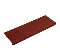 Teenpull Lot de 30 tapis d'escalier autocollants - 65 x 21 x 4 cm - Rouge bordeaux - Tapis antidérapant pour escaliers en bois - Protection en non-tissé aiguilleté