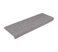 Teenpull Lot de 30 tapis d'escalier, autocollants, aspect sisal, 65 x 21 x 4 cm, argentés, antidérapants, pour escaliers en bois, protection des escaliers, tapis d'escalier