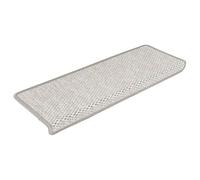 Teenpull Lot de 30 tapis d'escalier autocollants aspect sisal - 65 x 21 x 4 cm - Platine - Protection d'escalier antidérapante pour marches en bois