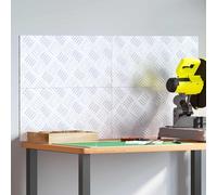 Teenpull Lot de 4 marches d'escalier en aluminium à angle droit - 50 x 25 cm - Motif losanges antidérapant - Pour l'intérieur et l'extérieur - Protection durable des escaliers