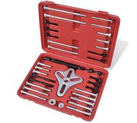 Teenpull Lot de 45 extracteurs de volant en acier trempé avec 30 vis et 10 rondelles dans une mallette pour atelier, montage, réparation, entretien et démontage