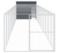 Teenpull Lot de 8 barreaux pliables pour chien en bois de peuplier de 640 cm de long avec porte, autoportante et robuste, idéal comme enclos pour chien et barrière pour l'intérieur et l'extérieur, peu