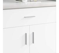 Teenpull Lot de 828 poignées de meuble - En aluminium argenté - 105,7 x 7,4 x 15,5 mm - Polyvalentes - Pour tiroir, porte, commode, armoire de cuisine - Ergonomiques et durables