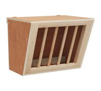 Teenpull Mangeoire à Foin pour Lapins en Bois Massif Sapin 25x18,5x20,5 cm Support Durable pour Cage, Alimentation Saine pour Lapins, cochons d'Inde, Chinchillas, Accessoire Pratique pour Animaux