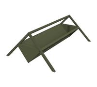 Teenpull Mangeoire pour bétail en Acier laminé Vert Olive, capacité 10 kg, résistante aux intempéries, Usage intérieur et extérieur, Facile à Assembler, idéale pour Vaches Moutons chèvres
