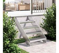 Teenpull Marche en caillebotis 60 x 24 x 7 cm en acier galvanisé, antidérapant pour escaliers industriels et extérieurs sûrs, idéal pour les écoles, les usines, les restaurants, robuste et résistant