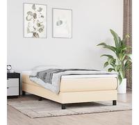 Teenpull Matelas à ressorts ensachés crème, 90 x 190 x 20 cm, tissu respirant, mousse de confort moyennement dure, ressorts ensachés amortissant le bruit pour un sommeil réparateur