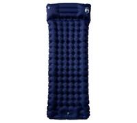 Teenpull Matelas de Camping autogonflant Bleu Marine avec Oreiller intégré 1 Personne 200x75x10,5 cm léger Compact Isolant Thermique pour randonnée Bivouac Trekking Plein air