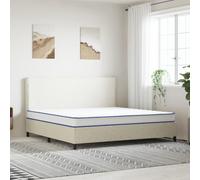 Teenpull Matelas en mousse à mémoire de forme 200 x 180 x 17 cm, réversible pour un sommeil réparateur, soulagement de la pression en cas de douleurs au dos et au cou