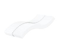 Teenpull Matelas en mousse, blanc, 80 x 200 cm, réversible, avec dureté H2 et H3, housse respirante en tissu tricoté, matelas confortable pour un sommeil réparateur