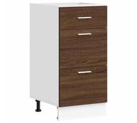 Teenpull Meuble Bas Lyon en Bois d'ingénierie chêne Brun 40 x 46 x 81,5 cm Armoire de Cuisine Rangement Buffet Cabinet avec Pieds réglables et Grande capacité de Stockage