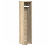 Teenpull Meuble de Salle de Bain en Bois d'ingénierie chêne Sonoma avec Porte-Rouleau, Armoire de Rangement 20,5x20x90 cm, capacité 60 kg, Cabinet Flottant pour vanité Salle de Bain