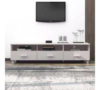 Teenpull Meuble TV HAMAR Blanc en Bois Massif de pin 158x40x40 cm, Meuble TV Console avec tiroirs et Compartiments pour Salon, pour Chambre, avec Rangement et Support