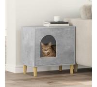 Teenpull Niche pour chat en béton en bois 51 x 30 x 52 cm, compacte et stable, pour le salon intérieur, meuble pour chat avec refuge, aire de jeux, arbre à chat et arbre à grimper, alternative