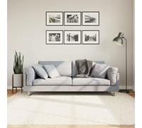 Teenpull Oviedo Tapis à poils courts - Beige - 200 x 200 cm - Polyester standard 100 Oeko-Tex - Doux - Idéal pour le salon - Résistant