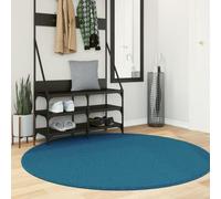 Teenpull Oviedo Tapis à poils courts turquoise, diamètre 160 cm, en polyester doux, certifié Standard 100 Oeko-TEX, idéal pour le salon, la chambre à coucher, compatible avec le chauffage au sol