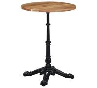 Teenpull Pied de Table de Bistro Noir en Fonte Robuste 52x52x72 cm Support Stable pour Table de Cuisine ou Salon, Base de Table Industrielle Facile à Installer