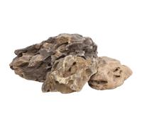 Teenpull Pierres de dragon pour décoration d'aquarium Gris 25 kg 10-40 cm Pierres texturées naturelles avec grottes comme décoration, cachette pour poissons d'eau douce, plantes et terrarium paysage
