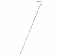 Teenpull Piquets de Tente en Acier galvanisé 7 mm diamètre 30 cm Longueur 50 pièces pour Fixation ancrage Solide hauban Arceau Toile abri Camping Plein air randonnée Bivouac