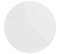 Teenpull Plateau de Table Blanc Brillant en Bois d'ingénierie 70 x 70 x 1,5 cm Design Rond Minimaliste pour extérieur Moderne Repas Convivial et Usage intérieur Facile à Entretenir