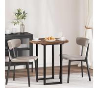 Teenpull Plateau de Table Bois Ancien en Bois d'ingénierie 70 x 70 x 1,5 cm Design Rond Minimaliste pour Table extérieure Moderne Repas Convivial