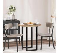 Teenpull Plateau de Table chêne Artisanal Rond 70 x 70 x 1,5 cm Bois d'ingénierie Durable pour extérieur et intérieur Moderne Repas Convivial Minimaliste