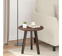 Teenpull Plateau de Table en Bois d'ingénierie chêne Marron 40 x 40 x 1,5 cm Design Rond Minimaliste pour intérieur Repas Convivial Usage Durable