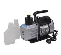 Teenpull Pompe à Vide 50 L/Min avec manomètre à 4 Voies en kit d'outils pour climatisation, raccords et tuyaux d'évacuation, Gaine de Ventilation, Joint d'étanchéité, Support Mural, Filtre