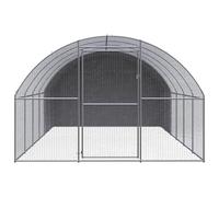 Teenpull Poulailler d'extérieur en Acier galvanisé 3x6x2 m avec Toit en polyéthylène résistant à l'eau, enclos spacieux modulable pour Poules Canards et Petits Animaux de Jardin sécurisé et Facile à