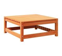 Teenpull Repose-Pied de Jardin en Bois de pin Massif Cire Marron 70x70x30 cm, Pouf d'extérieur modulaire, siège Confortable pour Patio, terrasse ou Salon de Jardin
