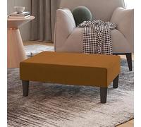 Teenpull Repose-pieds en velours marron, 78 x 56 x 32 cm, doux, confortable, durable, siège supplémentaire pour salon, chambre à coucher, couloir
