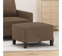 Teenpull Repose-pieds marron, 60 x 50 x 41 cm, housse en tissu, tabouret d'appoint pour salon, chambre à coucher, repose-pieds confortable, siège supplémentaire