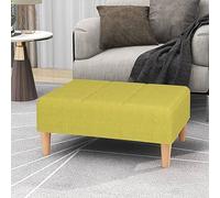 Teenpull Repose-pieds vert, 78 x 56 x 32 cm, housse en tissu pour salon, chambre à coucher, repose-pieds confortable, siège supplémentaire