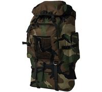 Teenpull Sac à Dos en Style d'armée Camouflage 100 L XXL avec Compartiment Multiple, Bretelles rembourrées, Ceinture Ventrale, Poche antivol, idéal randonnée, Voyage, Sport Urbain et Camping