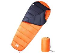 Teenpull Sac de Couchage Momie pour Adultes 3 Saisons Camping randonnée Trek Voyage extérieur léger Compact avec Capuche Fermeture éclair et Isolation Thermique