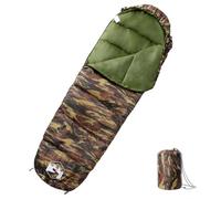 Teenpull Sac de Couchage Momie pour Adultes Camping 3 Saisons léger et Compact avec Capuche, Fermeture éclair Double Face, Isolation Thermique, Housse de Compression