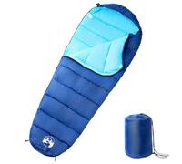 Teenpull Sac de Couchage Momie pour Adultes en Polyester 190T 215x85 cm 3 Saisons léger et Compact avec Capuche Fermeture éclair Double Face et Isolation Thermique pour Camping randonnée Trek Voyage