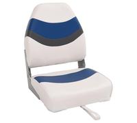 Teenpull Siège de Bateau avec Dossier Haut Pliable 44x38x55 cm en Aluminium rembourré Mousse pour voilier croisière Catamaran avec Accessoires de Montage et Fixation Durable