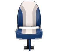 Teenpull Siège de Bateau pivotant à 360 degrés avec piédestal en Acier Enduit de Poudre, siège en Mousse Haute Compression, idéal pour voilier, Catamaran, croisière, Navigation et accastillage Marin