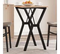 Teenpull Structure de table à manger en forme de Y - 50 x 40 x 73 cm - Acier revêtu par pulvérisation - Pieds de table en métal robuste pour tables à manger, tables basses - Noir - Pieds de meubles