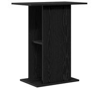 Teenpull Support Meuble Aquarium chêne Noir en Bois d'ingénierie 60,5x36x72,5 cm avec Rangement Armoire et étagère pour Bocal cuve Vivarium Terrarium, Socle Solide pour Pompe Filtre et Accessoires