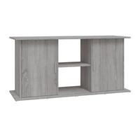 Teenpull Support Meuble Aquarium Sonoma Gris en Bois d'ingénierie 121x41x58 cm avec Rangement Armoire Solide pour Poissons Eau Douce mer Plantes aquariophilie décoration Salon Bureau