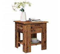Teenpull Table basse aspect bois vieilli - 40 x 40 x 42 cm - En bois - Robuste - Avec espace de rangement pour le salon - Durable - Facile d'entretien
